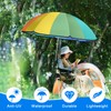 Cosblank 4 Pcs Chair Umbrella with Clamp Adjustable Beach Umbrella