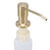 Pwshymi 300ml Soap Dispenser, Built-in Stainless Steel Sink Dispenser Pump