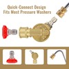 Angry Pony 1/4 Quick Connect Pressure Washer Pivoting Coupler, 240°