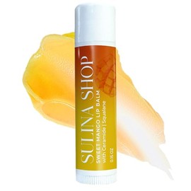 Sulina Shop Bálsamo Labial De Mango Hidratante Y Nutritivo, Natural Y De Larga Duración. Con Aceite De Ricino, Protege Y Repara Los Labios. Cuidado...