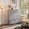 WLIVE Fabric Dresser for Bedroom, Dresser with 10 Drawers, Storage