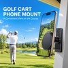 Magnetic Phone Holder for Golf Carts – 360° Rotating Adjustable