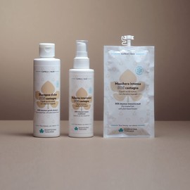 Biofficina Toscana SOS Kastanien-Shampoo 200 ml – feuchtigkeitsspendendes Shampoo für trockenes und behandeltes Haar – schützend und belebend mit Bio-Kastanienbioliquefatto aus toskanischer