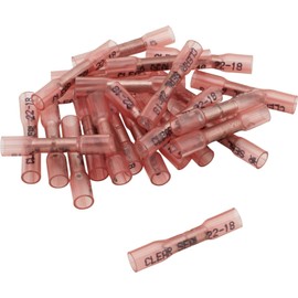 Pico 2250GT Crimp & Heat Shrink Nylon Butt Connector - 22-16 AWG (Red), 25-Pack