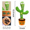 Hunfur Christmas Dancing Talking Cactus Toy Mimics Back, Cactus Baby