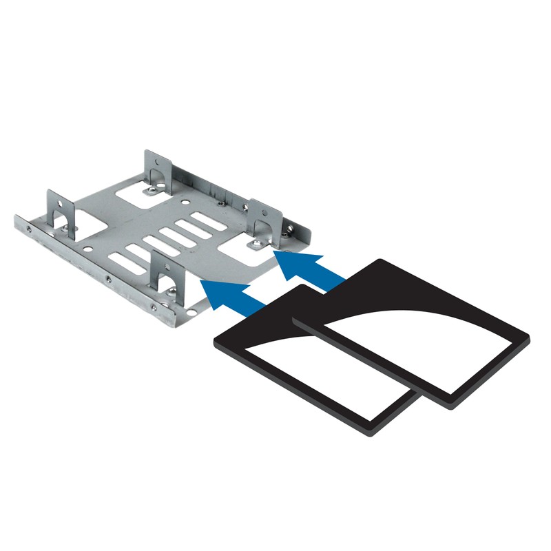StarTech BRACKET25X2 Bracket Adaptador Bandeja de Montaje 2 Unidades de