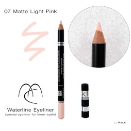 Makki 07 Matte Light Pink Waterline Kohl Eyeliner - Spezial Kajal für die inneren Augenlider - vitalisierend und wasserfest - empfindliche Augen hypoallergener Eyeliner