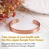 Feraco Copper Magnetic Bracelet for Men Women, 99.99% Pure Copper
