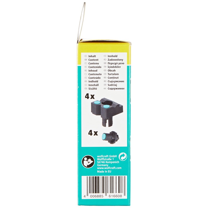 wolfcraft 4 clamping jaws with rest pins for painting I
