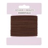 Oz Essentials Thin Hair Elastic 18 Pack - Brown