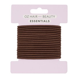Oz Essentials Thin Hair Elastic 18 Pack - Brown