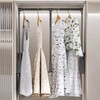 Pull Down Closet Rod for Hanging Clothes, Retractable Wardrobe Hanger