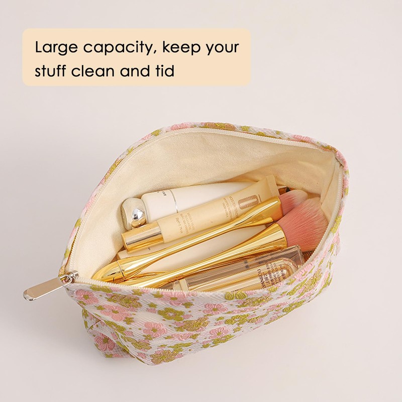 Torytoe Cosmetic Bag, White print