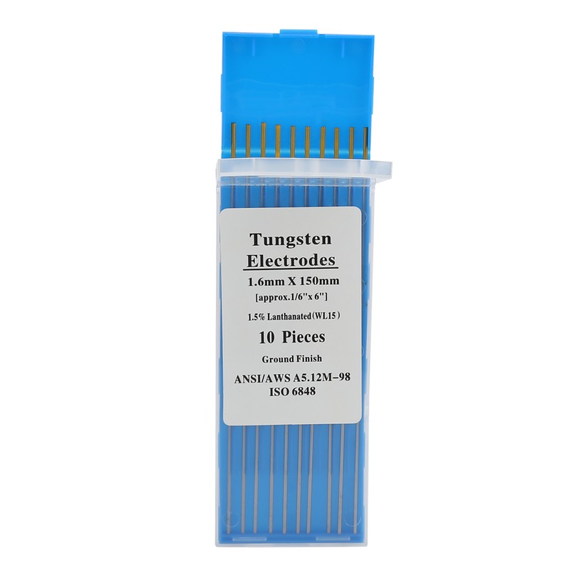 10pcs WL15 Lanthanum Tungsten TIG Electrodes for Steel Metal Alloy