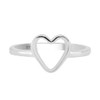 TISHAVI Sterling Silver Heart Shape Ring, Size 9, 925 Silver