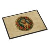 Caroline's Treasures DAC2389MAT Lakeland Terrier Christmas Flowers Doormat Front Door