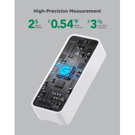 GoveeLife 2.0 WiFi Hygrometer Thermometer 3 Pack, Smart Humidity Temperature Sensor with App Notifications, Temperature Humidity for Bedroom, Wine Cellar, Basements(Only Support 2.4G Wi-Fi)