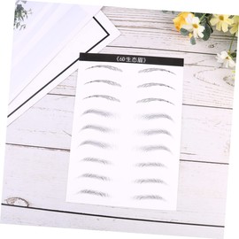 WOONEKY 18 Pairs Waterproof Eyebrow Stickers Hair-like Simulation Brow Stencil Kit for Women Easy to Use Mixed Style 3