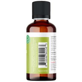 Viva Doria Lemongrass Essential Oil, USDA Certified, Organic Lemongrass Oil, 100% Pure, Natural Essential Oil, Undiluted, for Aromatherapy | Food Grade, 30 mL (1 Fluid Ounce)