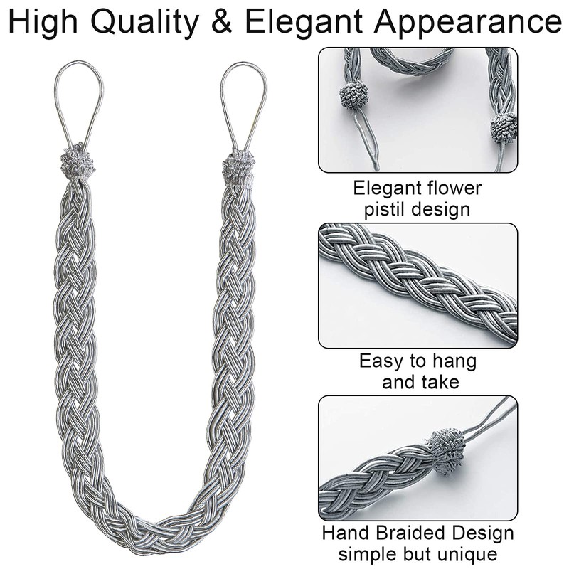 Hand Knitting Curtains Tied Rope Simple Type Curtain Tie Backs