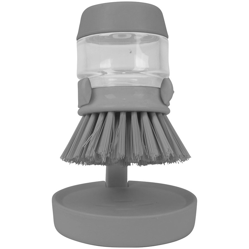 Sichler Haushaltsgeräte 2er Set Spülbürste mit Spülmittelspender und Abtropfhalterung