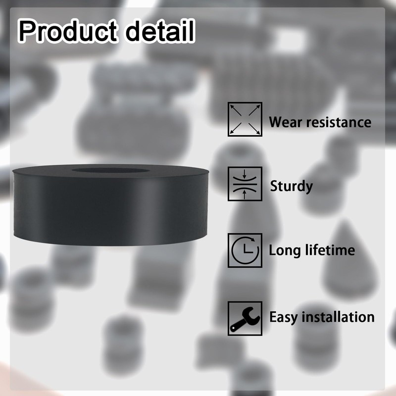 8 PCS Multi Purpose Rubber Spacer 2 Inch OD x