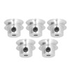 5 Pack Screw Fixed Round Pulley Durable VShaped Pulley with