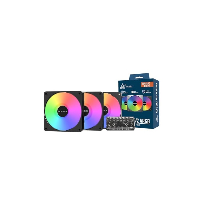 MONTECH GF120R V2 ARGB 120mm Case Fan – Sleek &