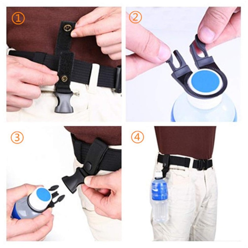Plastic Bottle Holder, Bottle Holder, Bottle Hooks, 2 Pieces, Belt