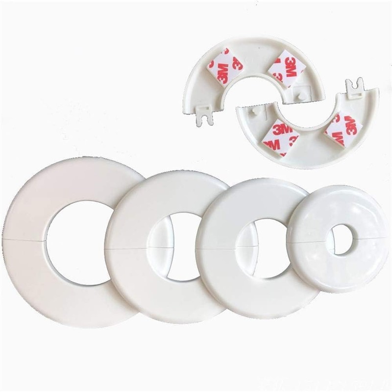 2 pcs Wall Split Flange Self-Adhesive tape Round Escutcheon Various