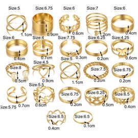 Visxcnu Anxiety Spinning Rings for Women, 925 Silver Women's Rings, Open Rings, Fidget Spinner Rings, Zirconia Fidget Rings, Adjustable Stackable for Stress Relief (Gold), Metal