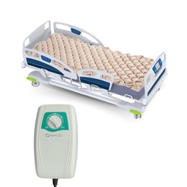 Safe Medic Alternating Air Pressure Ulcer Relief Mattress Pad for Bed Sore Prevention, Air Mattress for Hospital Bed with 130 Leak-Proof Cells, Silent Pump, Easy Clean Surface,