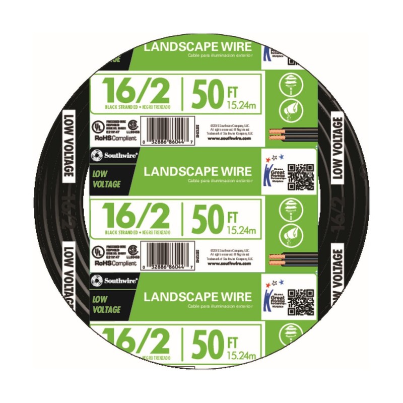 Woods 55213143 16/2 Low Voltage Lighting Cable; 100-Feet