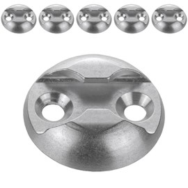 Safetytex Lashing Point for Airline Rail - Lashing Plate Made of Aluminium - Retaining Point 10.2 mm x 44 mm - Perfect for Load Securing - Fixing Single Fitting - Pack of 6