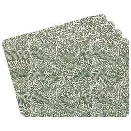 Set of 4 Place Mats - William Morris' Larkspur Design