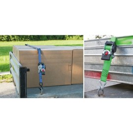 Kerbl 37181 Automatic Lashing Strap 25 mm x 3 m Maximum Load 300/600 kg with S-Hook