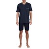 Götzburg Men's Short Pyjamas, 100% Natural Cotton - navy Not