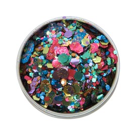 Rainbow Smash Biodegradable Glitter - Eco Friendly Face and Body Glitter - Cosmetic Pride Glitter - Loose 6g Pot of Vegan Friendly Glitter