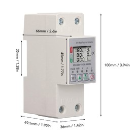 Fayelume AC85-300V 63A Smart Circuit Breaker, Smart Breaker, Smart Shunt for Tuya Energy Circuit Breaker Multi Function Protector