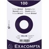 Exacompta - Ref 10509E - Bristol Plain Record Cards (Pack