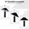 YJSQOEOE Modern Table Lamp with Pleated Lampshade and Cylindrical Base,