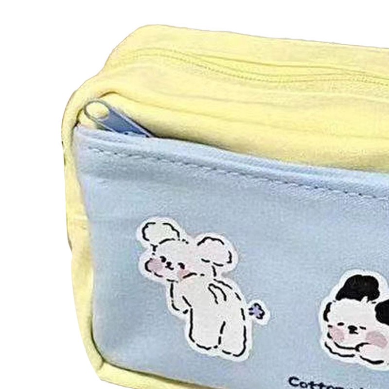 Large Capacity Pencil Case, Pencil Pen Pouch Bag Multipurpose Canvas