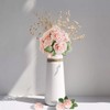 AmyHomie Artificial Flower Blush Pink Rose 25pcs Real Looking Fake