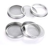 ProLeo 4 Pieces Stainless Steel Sprout Jar Lid Kit for