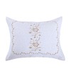 MarCielo 2 Pack Pillow Shams King Size Pillow Cover Embroidery