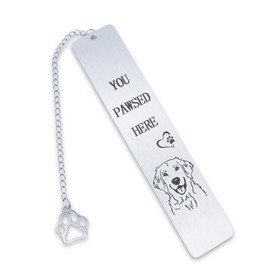 Funny Dog Bookmarks for Book Lovers Dog Lovers, Golden Retriever Gifts Book Marks for Reading Women Men, Cute Birthday Christmas Stocking Stuffers Gifts for Friends Bookish Reader