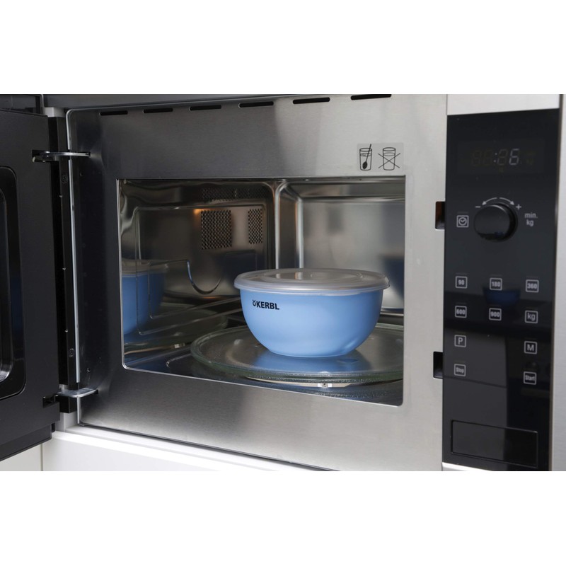 Kerbl Maxi-Pet 80528 Stainless Steel Bowl Set with Lid Blue