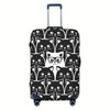 Richugui Cute Black and White cat Pattern Luggage Cover Elastic