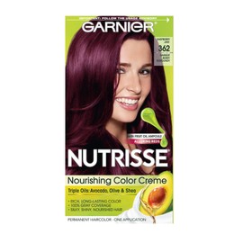 Garnier Nutrisse Nourishing Hair Color Creme, 362 Darkest Berry Burgundy (Packaging May Vary)