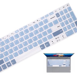 Keyboard Cover for Lenovo Yoga 7 7i 15.6 16 inch,2023 IdeaPad 3 3i 15.6",ideaPad 5 15.6",ideaPad Flex 5 15.6,ideaPad Slim 7 15.6,Yoga 7 15,ThinkBook 15,ThinkBook G2 G3 15p (Deep Blue Mystery)